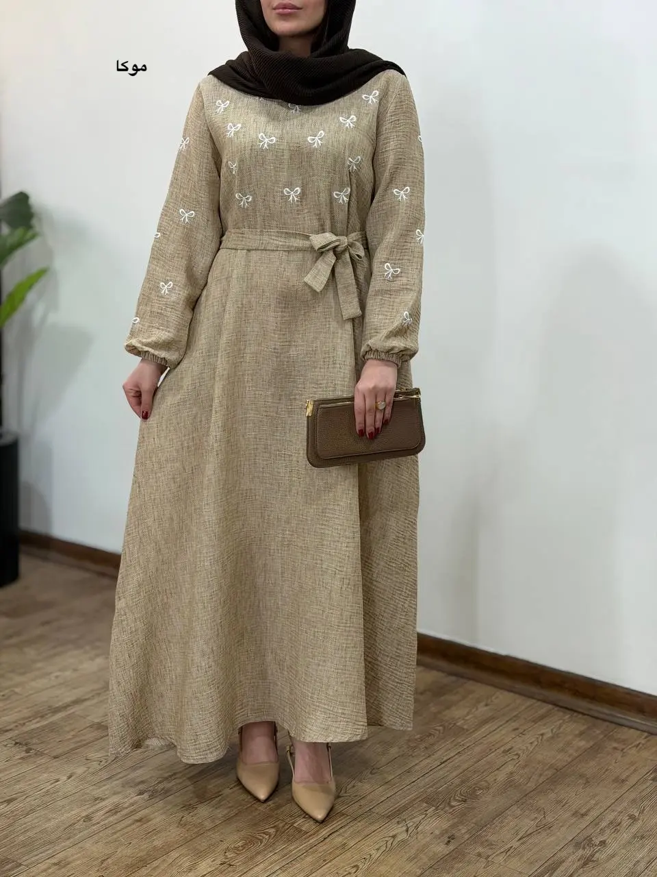 پیراهن مانتویی گلدوزی آیسو مه دخت